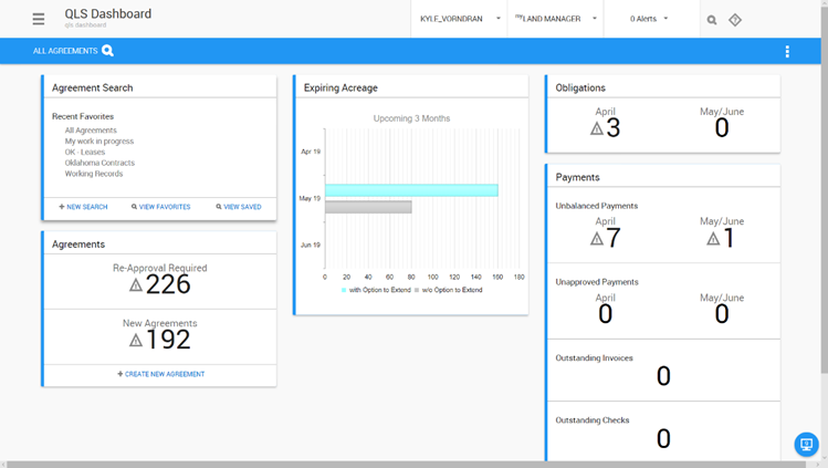 QLS Dashboard Screenshot
